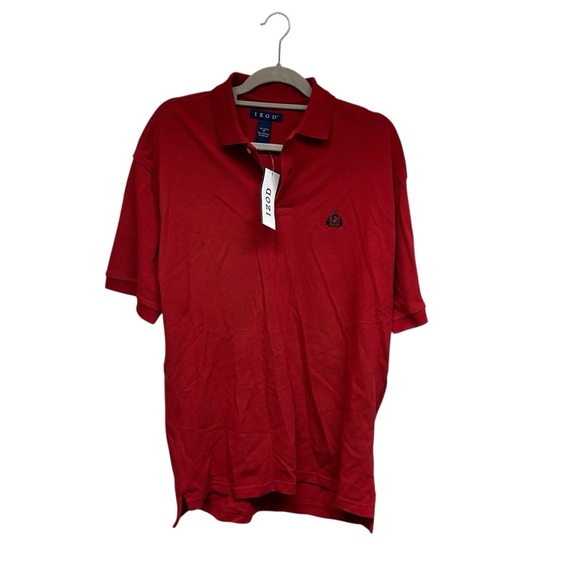 Men’s Izod Red Polo Shirt Classic Style Size M - Picture 1 of 5